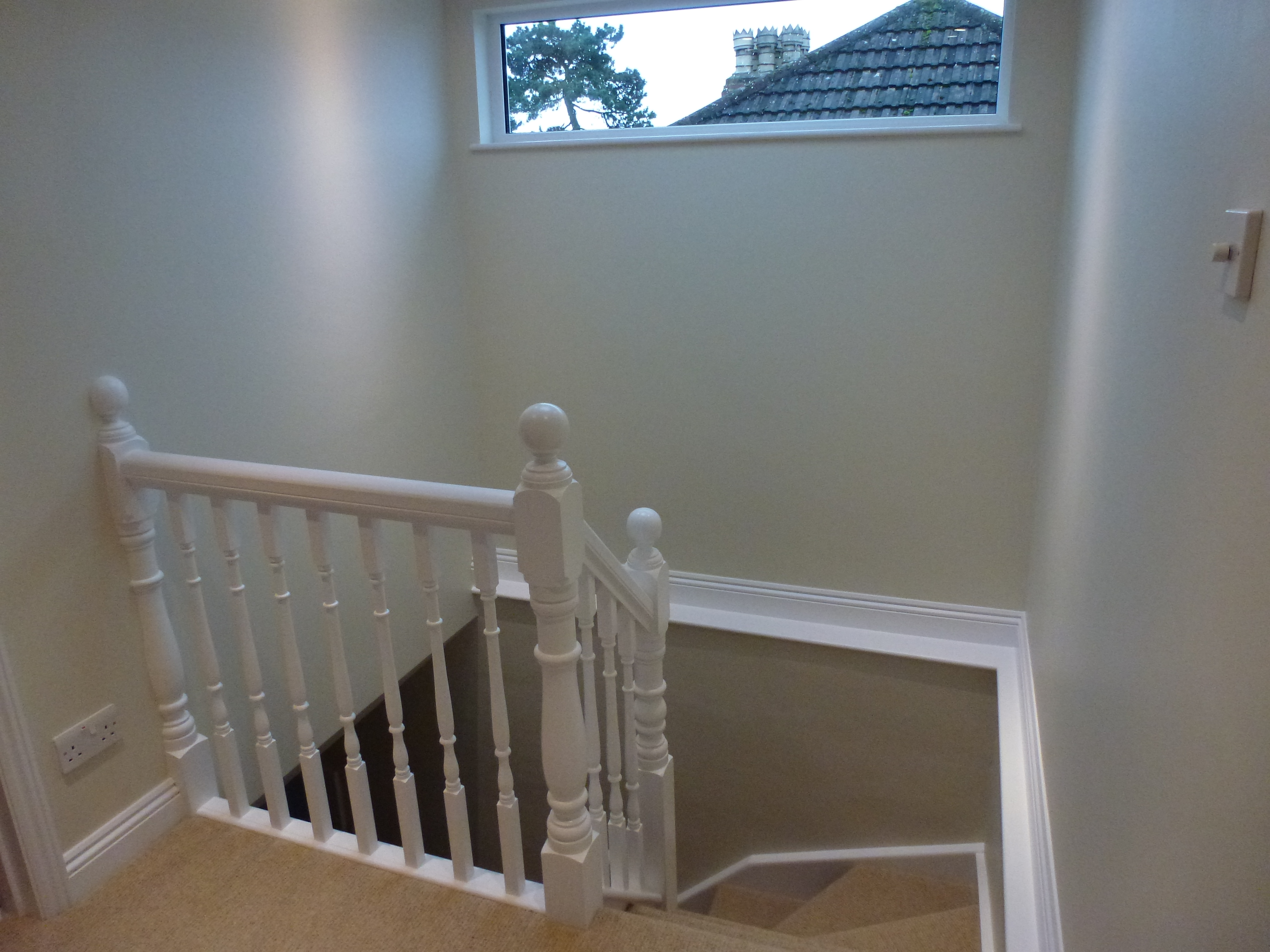 White stair case design by MPK