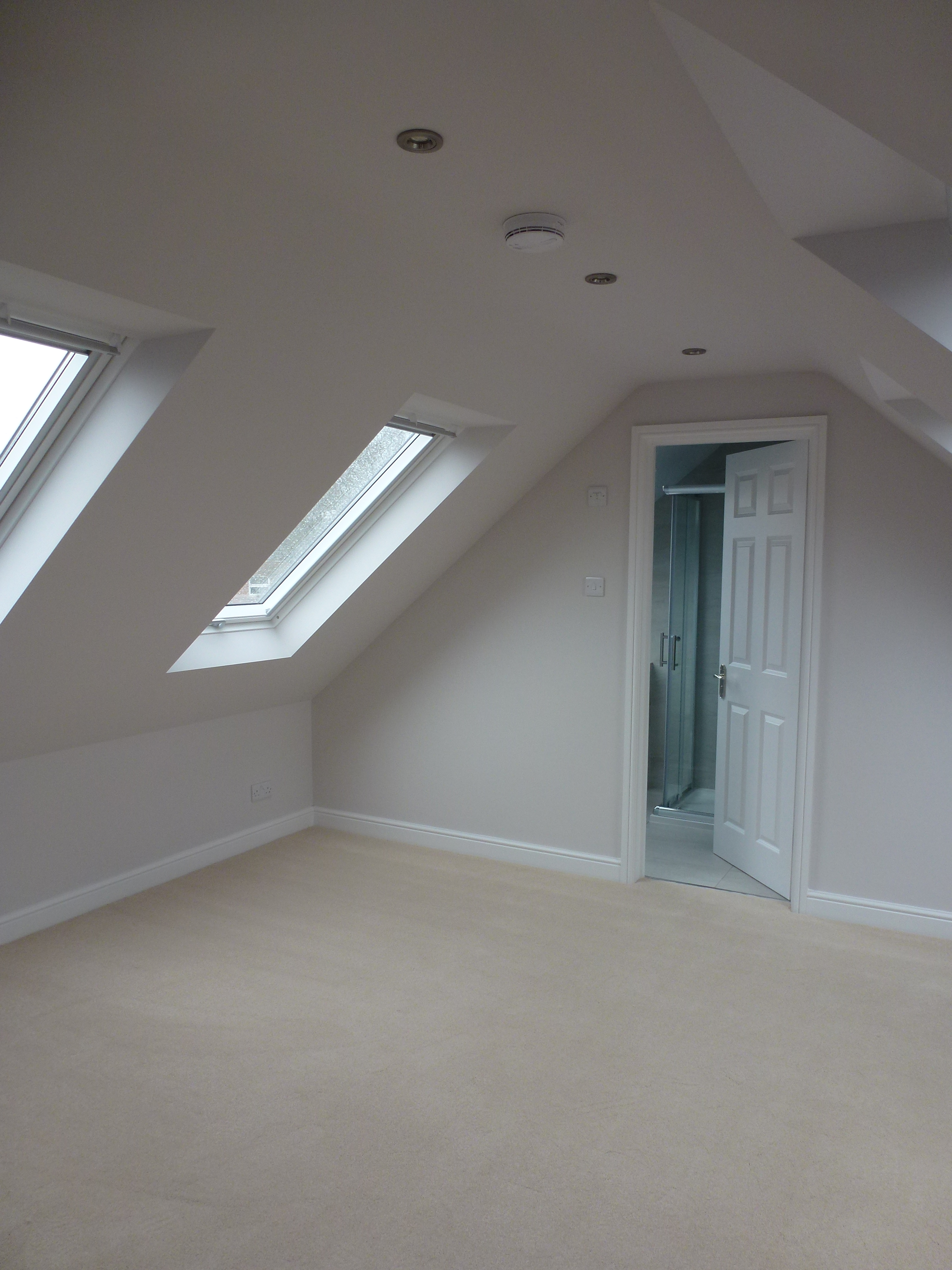 Bedroom with Velux Windows