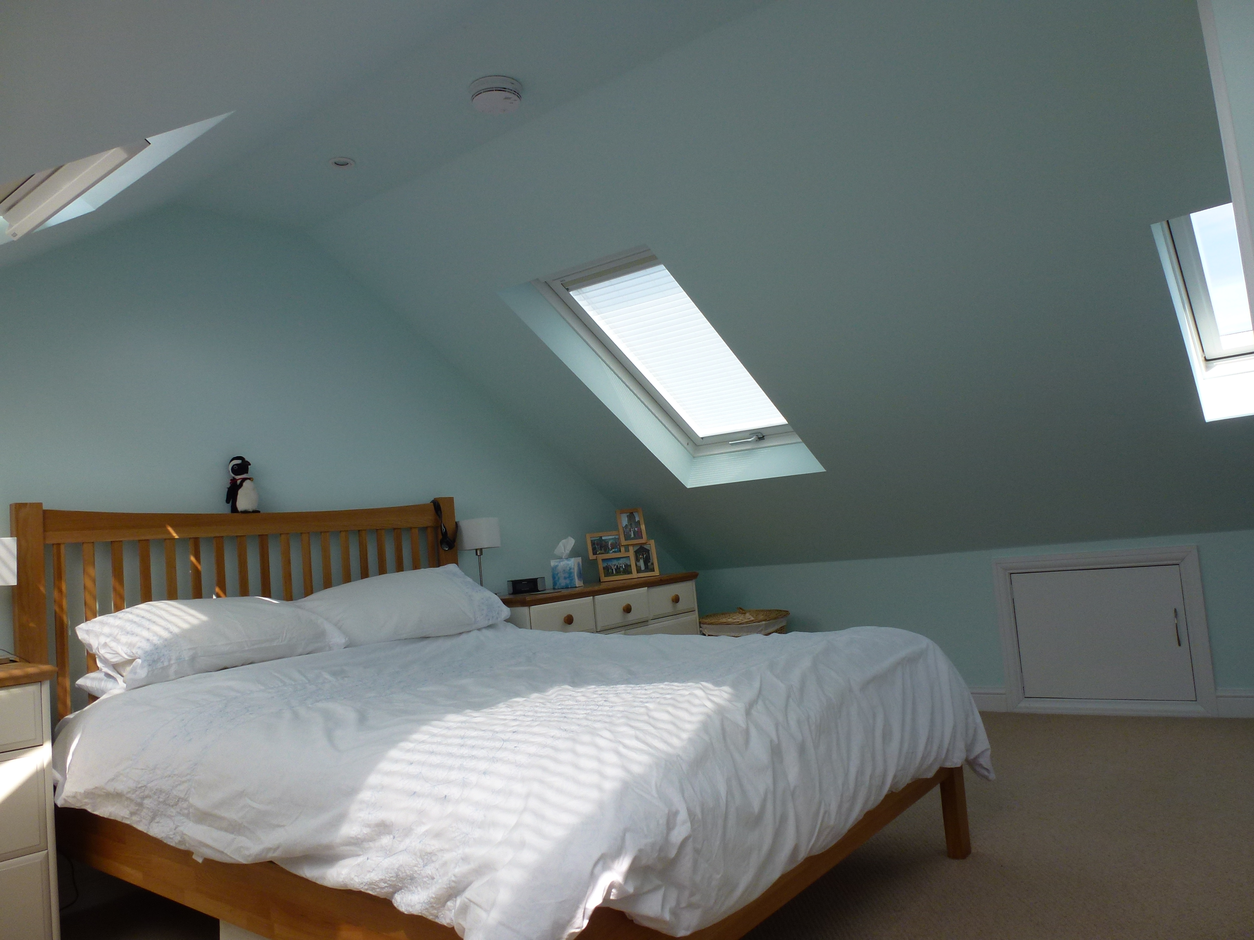 Bedroom with Velux Windows