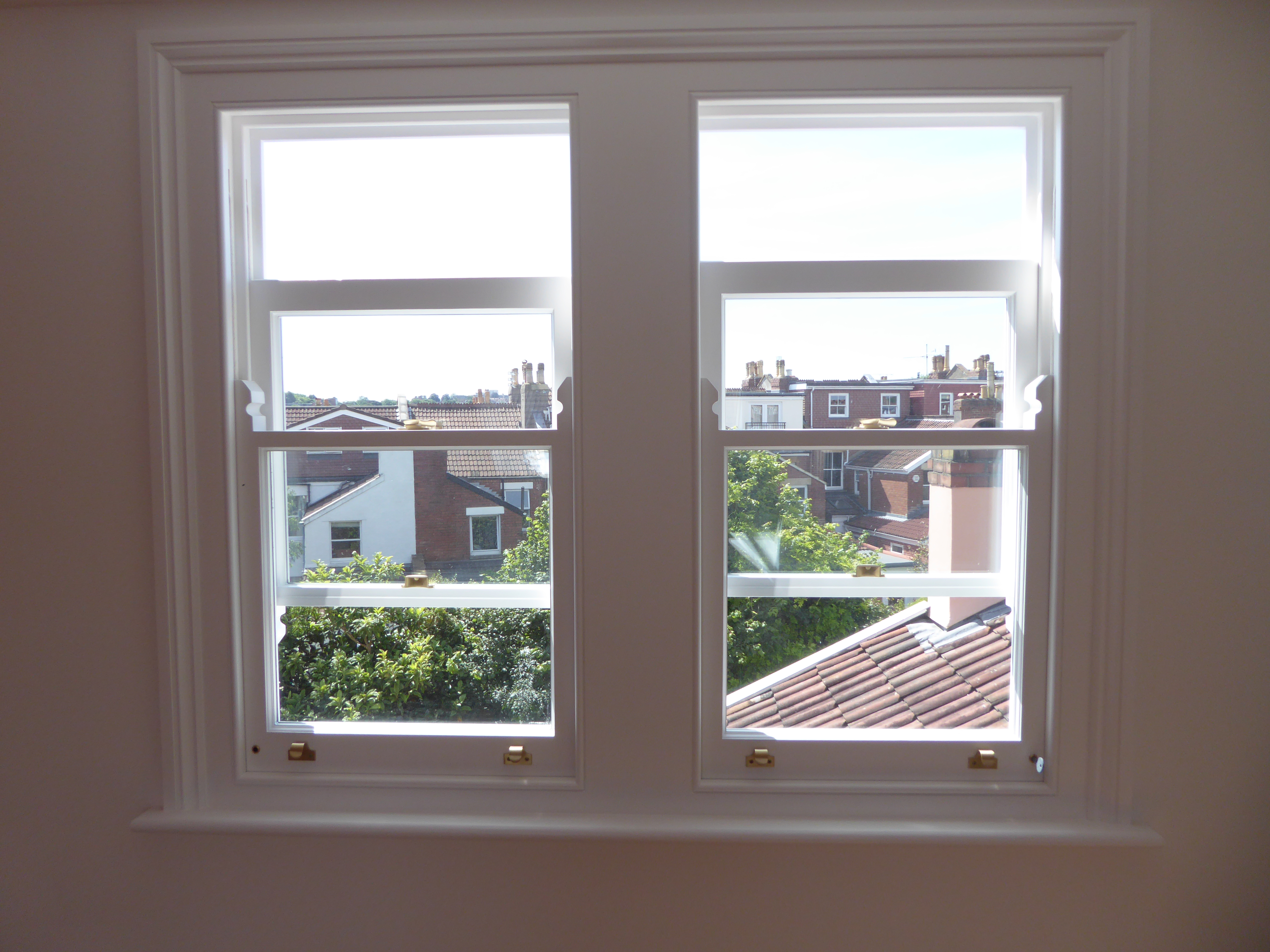 Rear dormer with sash windows