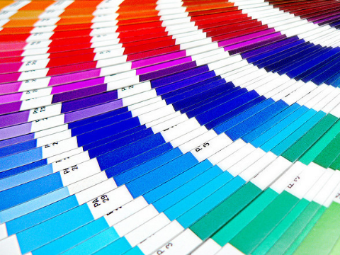 Colour pallets by Pantone